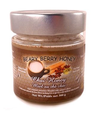 Creamed honey mixed with natural chai spices.
