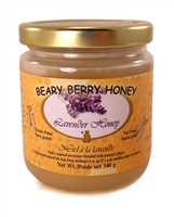 Creamed honey mixed with natural lavender