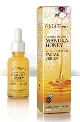 Manuka Honey Radiance Renewal Facial Serum by wild ferns, Canada Ontario. The Honey Bee Store