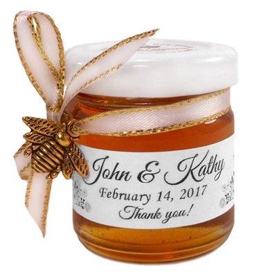 Honey Wedding Favours Canada, Ontario. 60g jar.