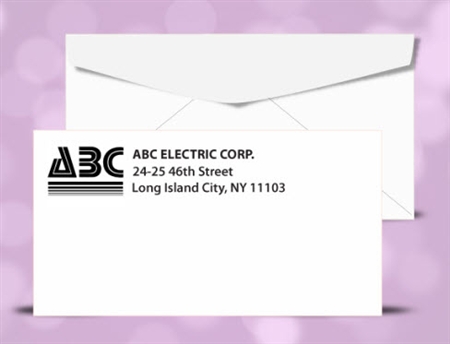 # 6-3/4" Regular Envelopes, 1 color print (Black), # 10020P