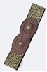 Animal print stretch belt