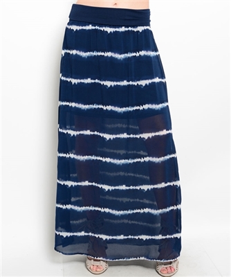 Navy Blue Maxi Skirt