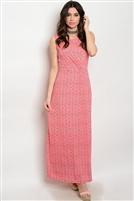Red Ivory Maxi Dress