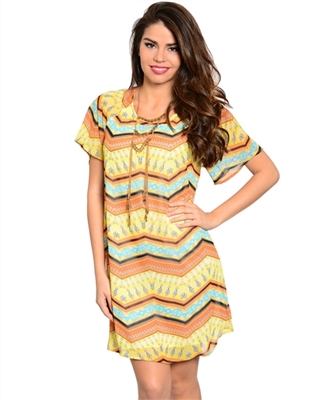 Yellow Rust Dress