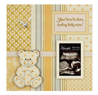 Darling Baby- Baby Photo/Clock Frame- Nongender