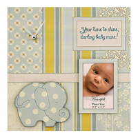 Darling Baby Photo/Clock Frame- Baby Boy