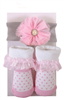 Pink Pearl Headband & Pink Dot Sock Set