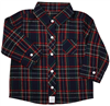 Navy Plaid Flannel Shirt