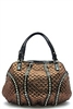 Bronze Metalic Rhinestone Tote Bag