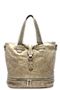 Pewter La Terre Fashion Tote Bag