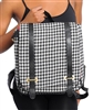 Canvas Houndtooth Pattern Backpack