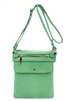 Green Designer Messenger Bag