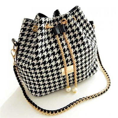 Houndstooth Shoulder Bag