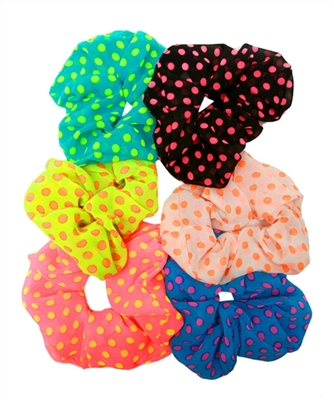 Polka Dot Scrunchies