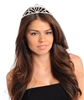 Fashion Silver Rhinestoned Tiara Crown