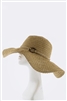 Camel Zigzag Woven Sunhat