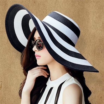 Black and White Sun Hat