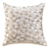 Neutral Diamond-Pattern Pillow