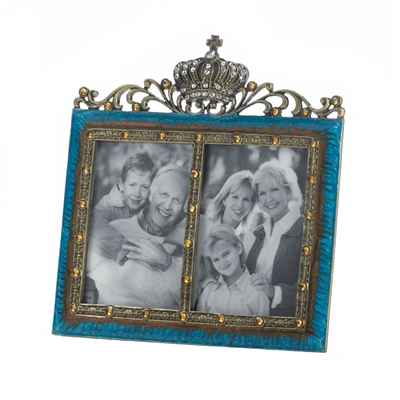 Crowned Turquoise 2 x 3 Photo Frame