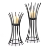 Iron Reeds Duo Candle Stand