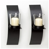 Black Metal Sconce Set