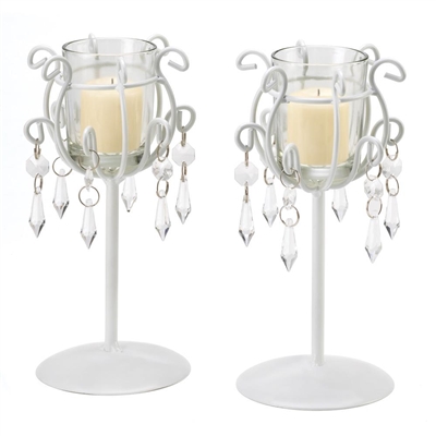 Crystal Drop Votive Candleholder Set