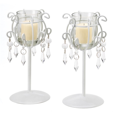 Crystal Drop Votive Candleholder Set