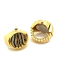 Fashion Gold Animal Print Ring Watch
