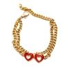 Fashion Gold Heart Chain Bracelet