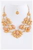 Peach Necklace Set