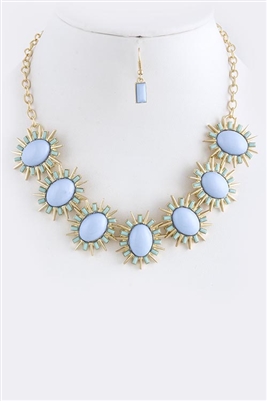 Light Blue Necklace Set