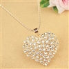 Rhinestone Heart Pendant