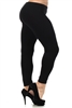 Black Solid Plus Size Legging