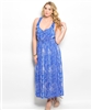 Royal Blue White Dress