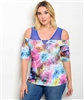 Floral Multi-Color Plus Size Top