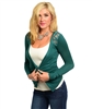 Dark Green Cardigan Sweater