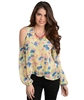 Yellow Royal Flower Blouse