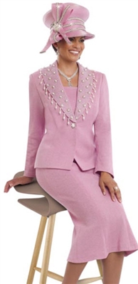 2 Pc. Pink Jacket & Skirt Set