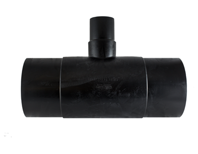 8" x 2" IRON PIPE SIZE HDPE SDR 11 REDUCER TEE BUTT FUSION FITTING