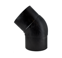 12" 45 DEGREE IRON PIPE SIZE HDPE SDR 11 ELBOW BUTT FUSION FITTING