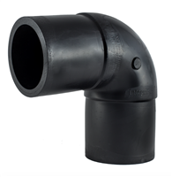 2 1/2" 90 DEGREE IRON PIPE SIZE HDPE SDR 11 ELBOW BUTT FUSION FITTING