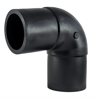10" 90 DEGREE IRON PIPE SIZE HDPE SDR 11 ELBOW BUTT FUSION FITTING