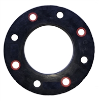 6" IRON PIPE SIZE SDR 11 150 POUND EPOXY COATED DUCTILE IRON BACKUP RING FUSION BONDED FITTING