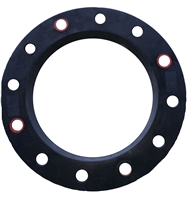 12" IRON PIPE SIZE SDR 11 150 POUND EPOXY COATED DUCTILE IRON BACKUP RING FUSION BONDED FITTING