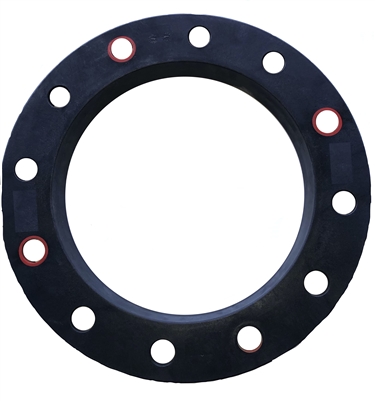 14" IRON PIPE SIZE SDR 11 150 POUND EPOXY COATED DUCTILE IRON BACKUP RING FUSION BONDED FITTING
