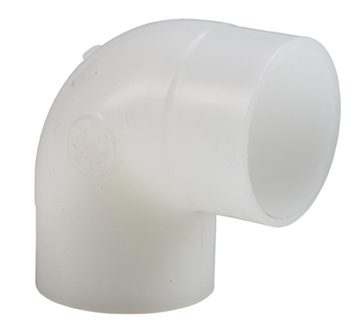 4" (110mm) PVDF 90Â° Elbow BW
