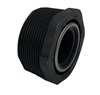 1 1/2" x 1" PVC SCHEDULE 80 REDUCER COUPLING FEMALE PIPE THREAD x FEMALE PIPE THREAD STAINLESS STEEL REINFORCED FITTING