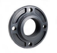 1 1/2" PVC SCHEDULE 80 HEAVY DUTY VAN STONE FLANGE SOC W/ FIBER-LOC RING
