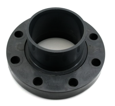 6" PVC SCHEDULE 80 VANSTONE FLANGE SPIGOT WITH FIBER-LOC RING FITTING